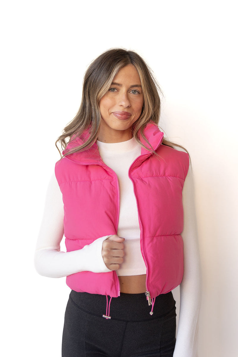 mode, tessa crop puffer
