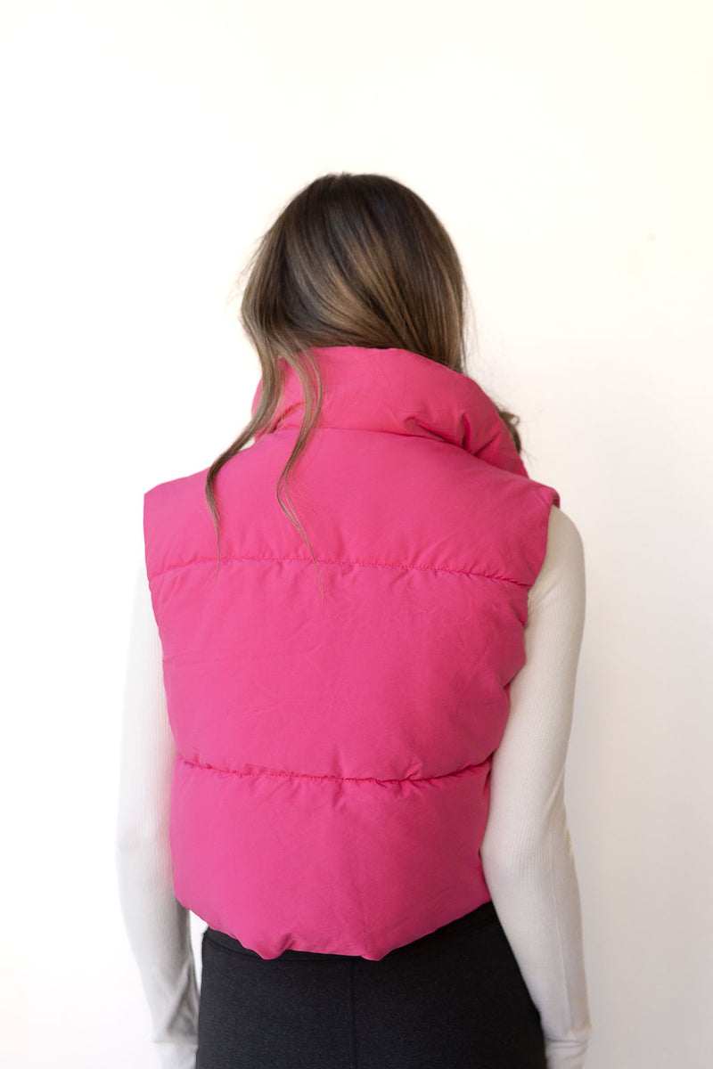 mode, tessa crop puffer