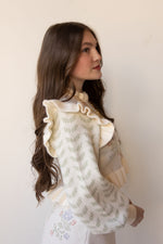mode, rosy knit top