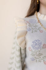 mode, rosy knit top