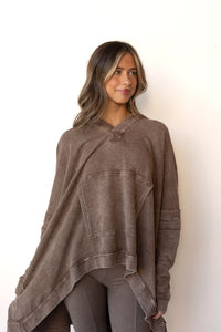 mode, polly oversized poncho