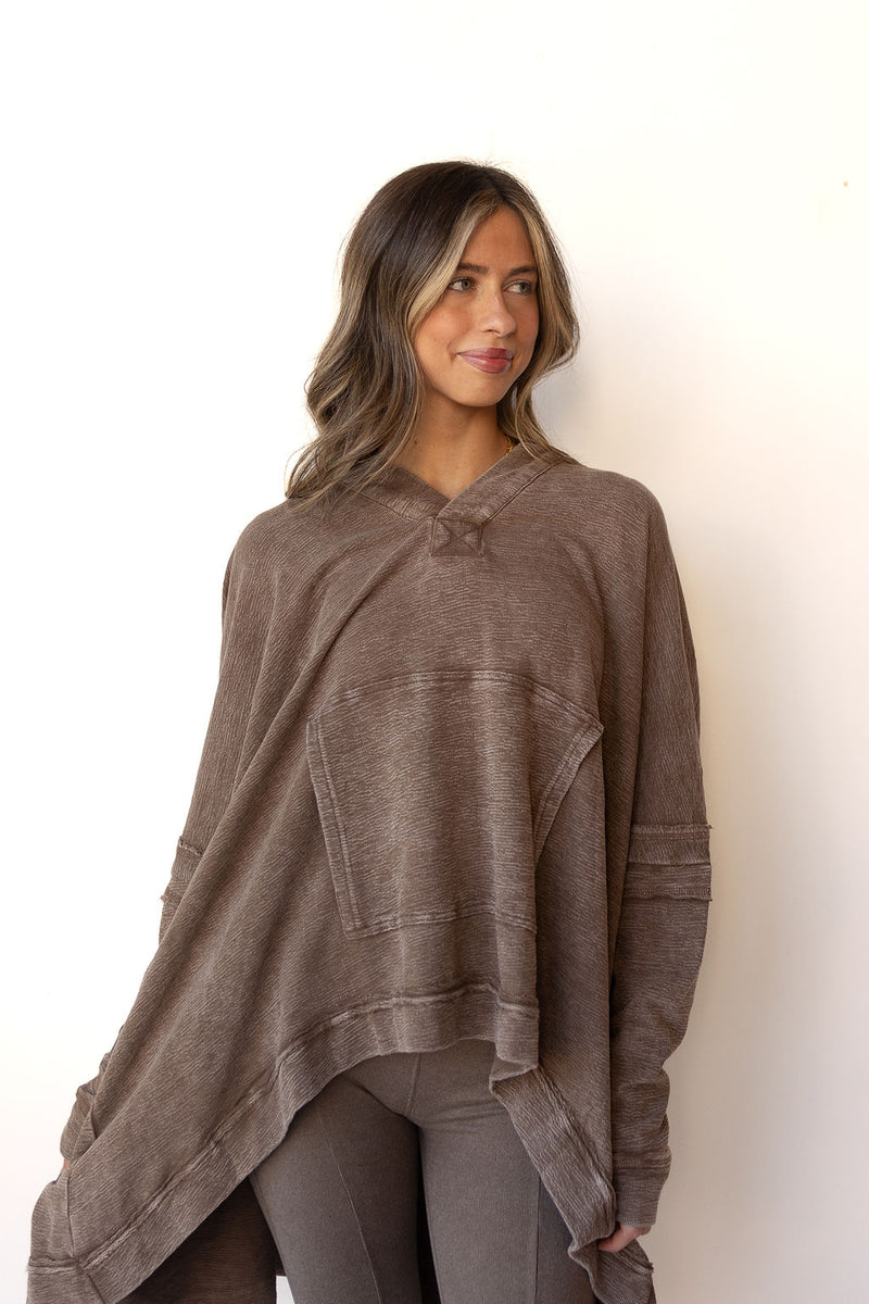 mode, polly oversized poncho