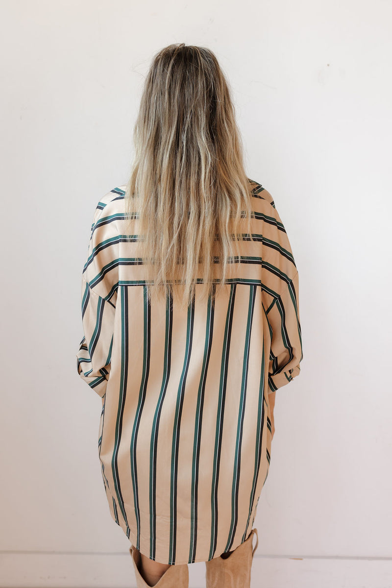 anna oversized striped shirt/dress