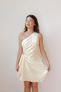 gisele pleated dress
