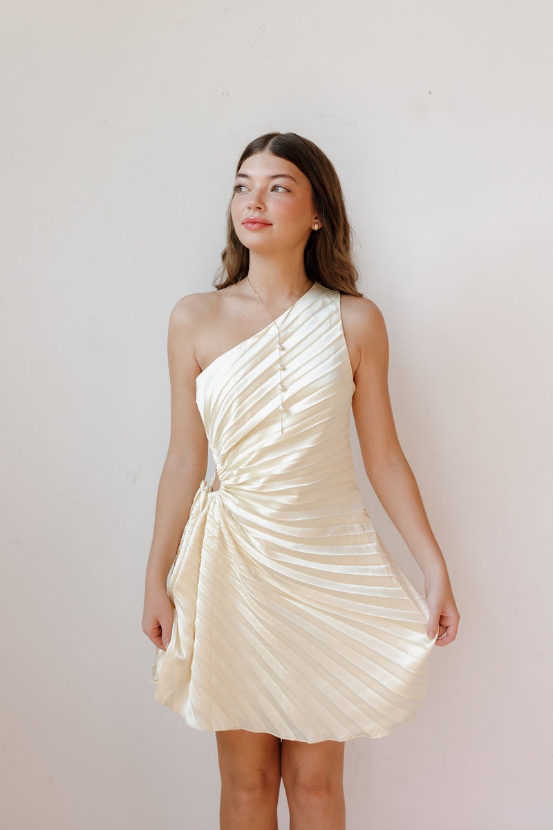 gisele pleated dress