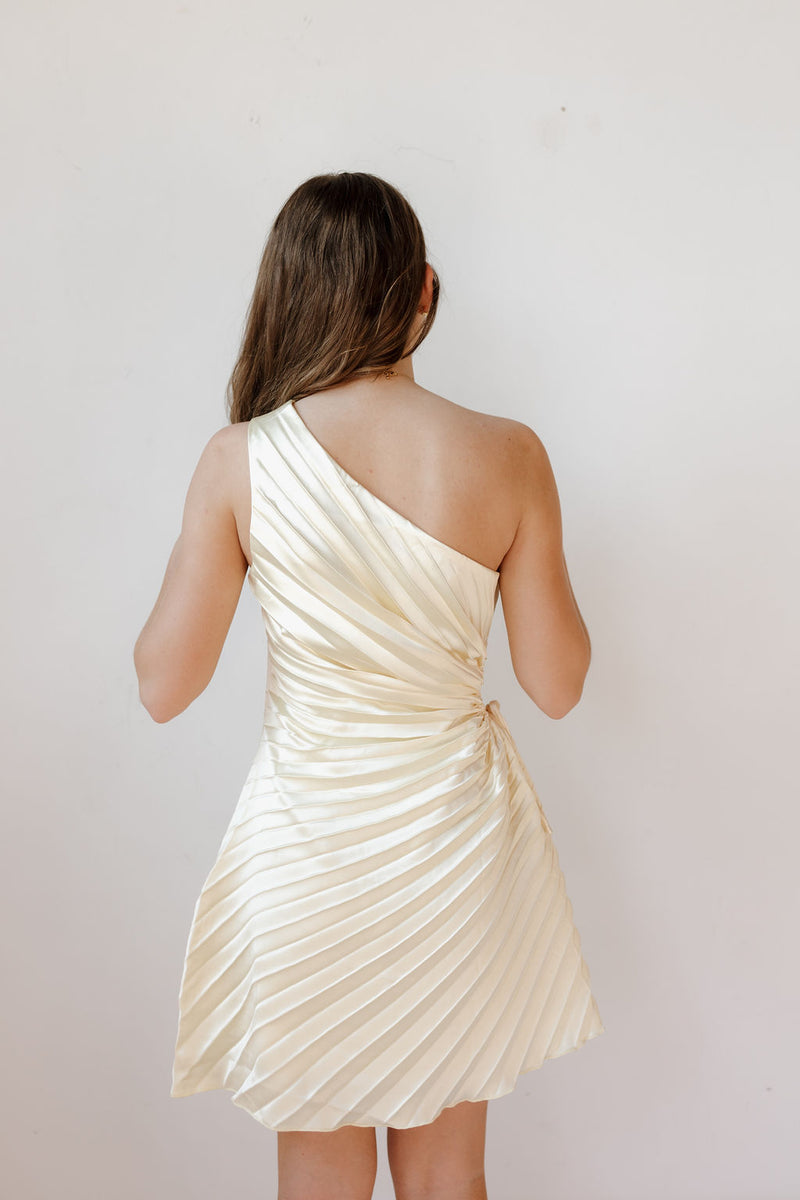 gisele pleated dress