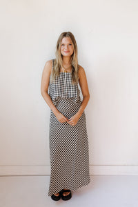 itzel gingham top