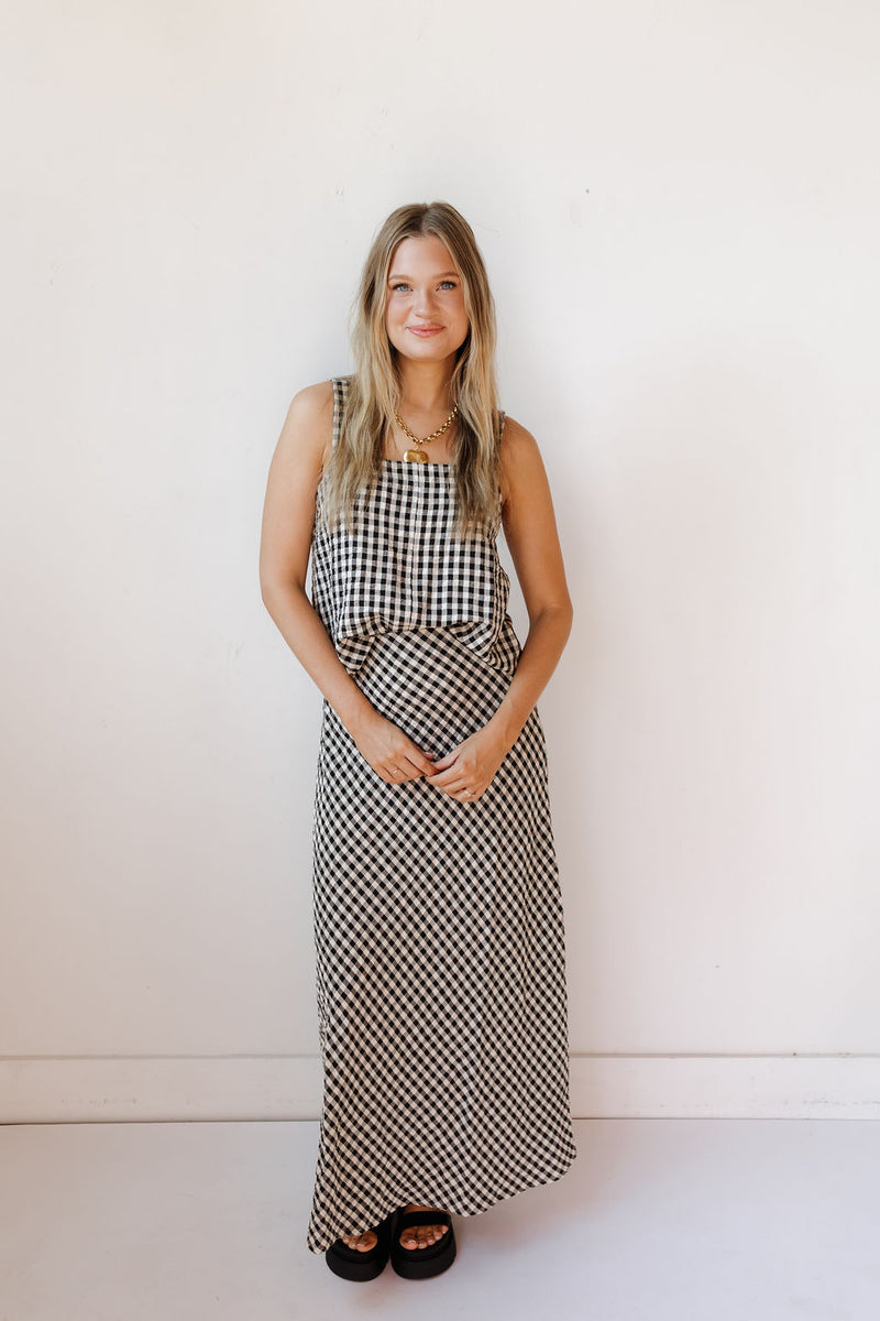 itzel gingham top