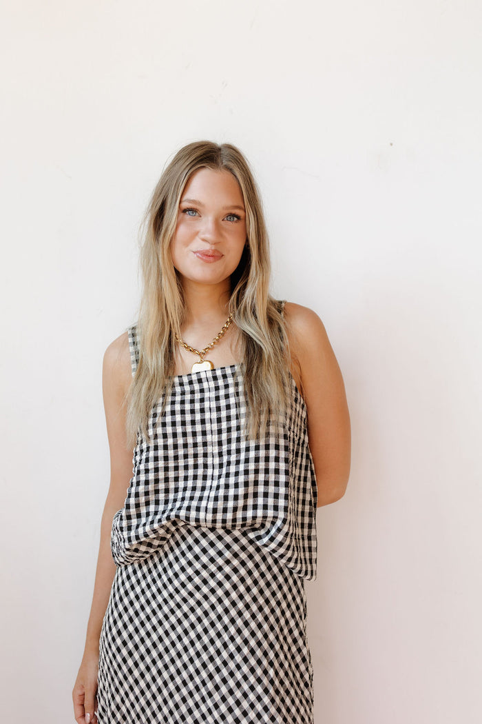 itzel gingham top