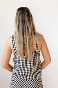 itzel gingham top