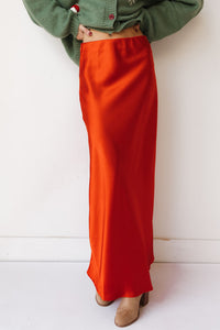 noel satin maxi skirt
