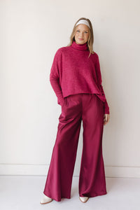 castille satin pants