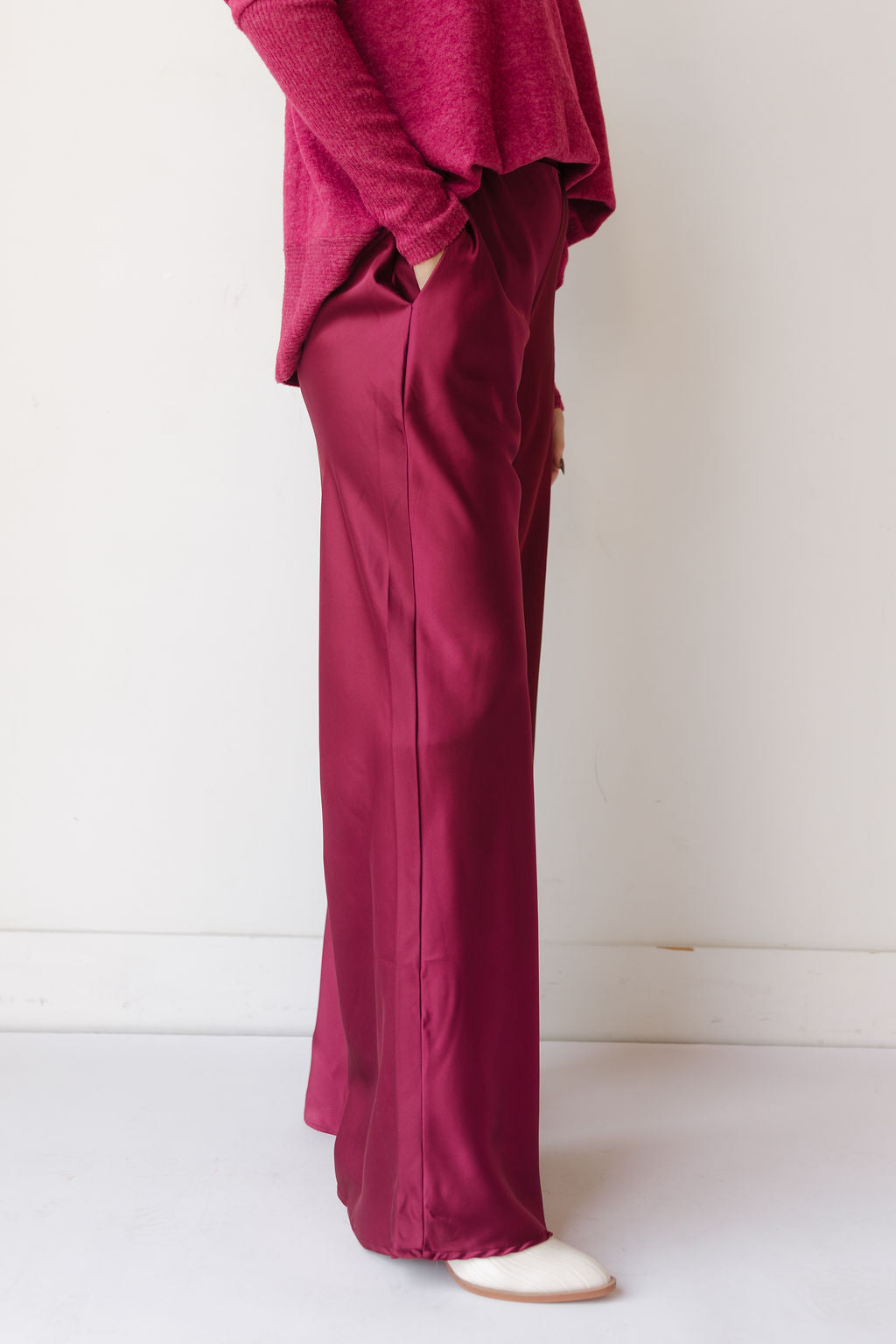 castille satin pants