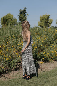 itzel gingham maxi skirt