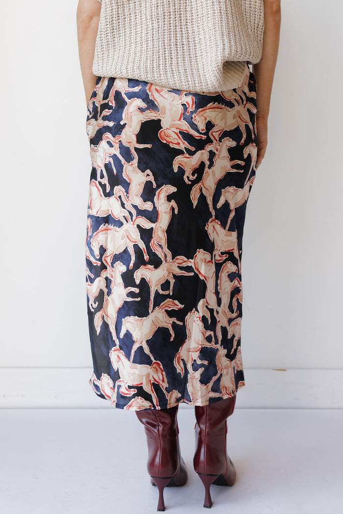 saddle up midi skirt