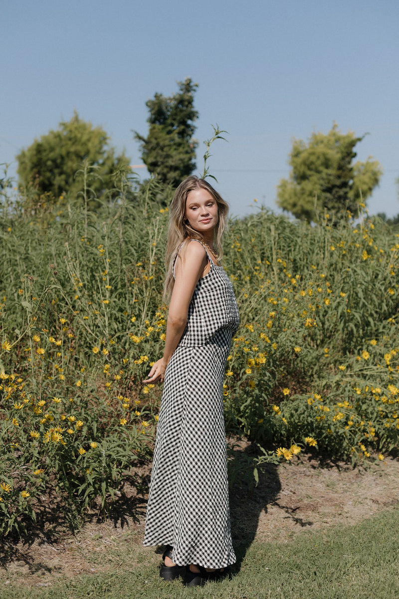 itzel gingham top