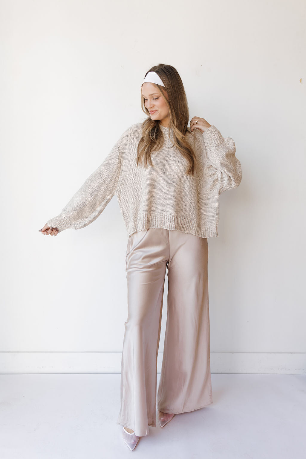 castille satin pants