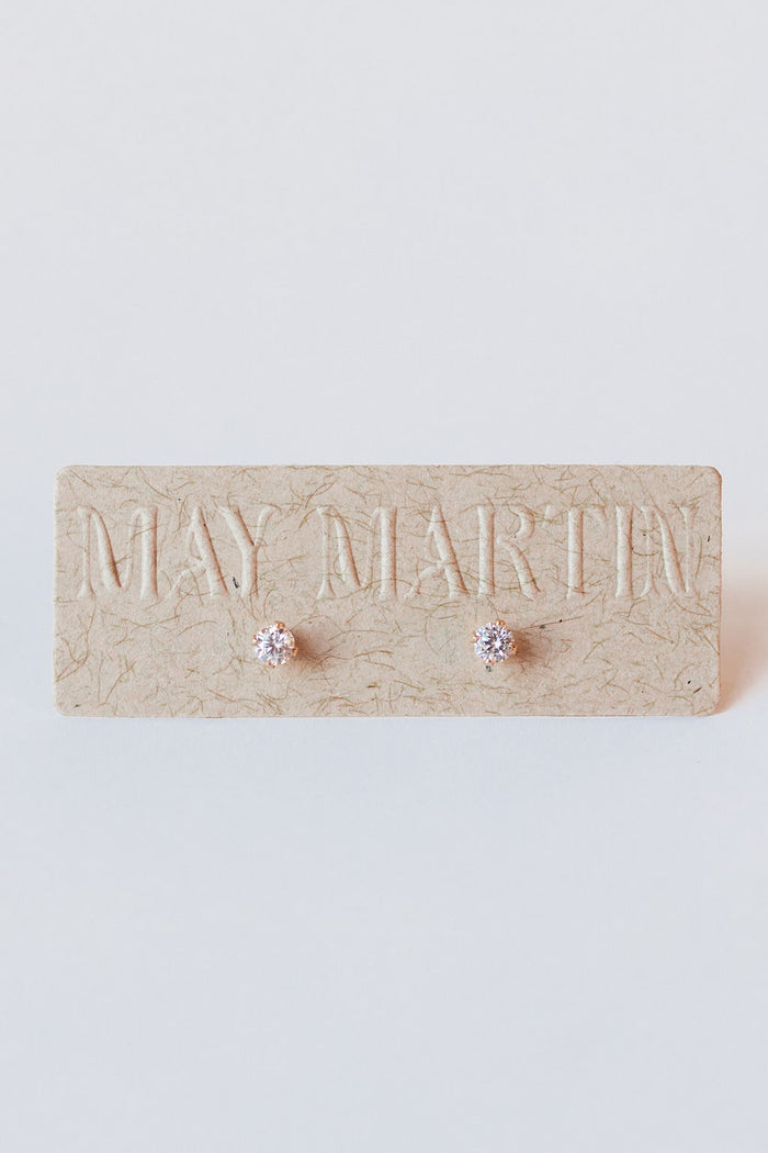cz stud earrings