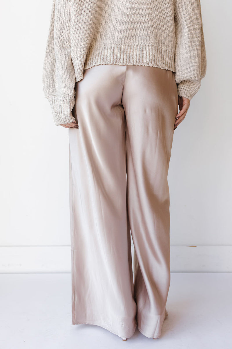 castille satin pants