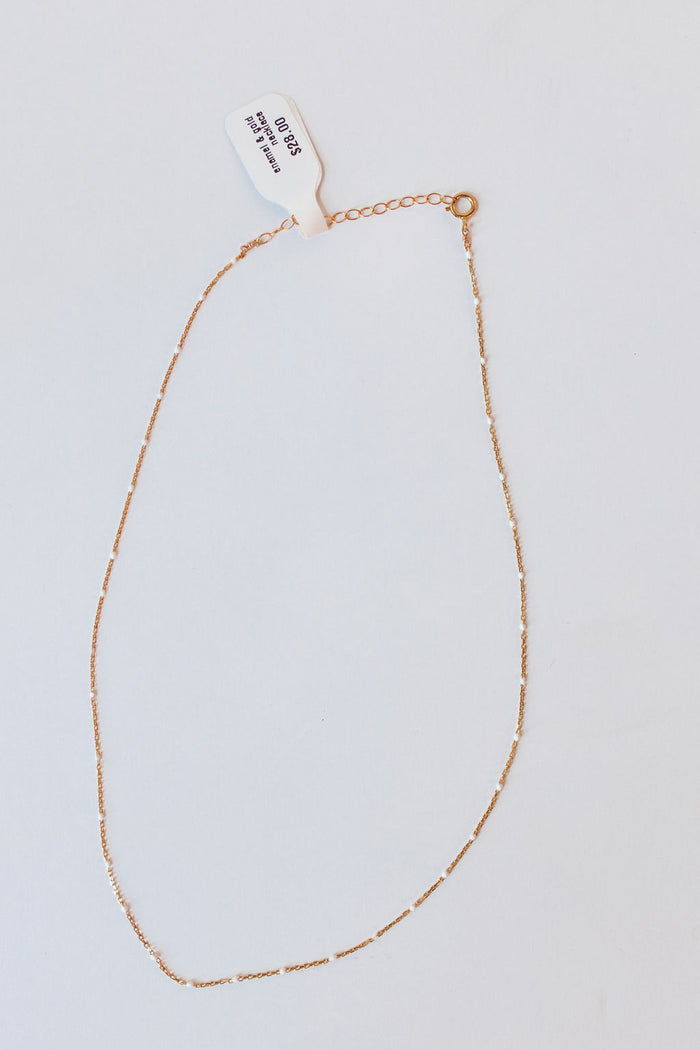 enamel & gold necklace