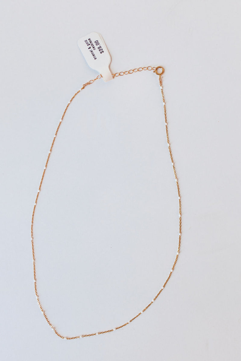 enamel & gold necklace