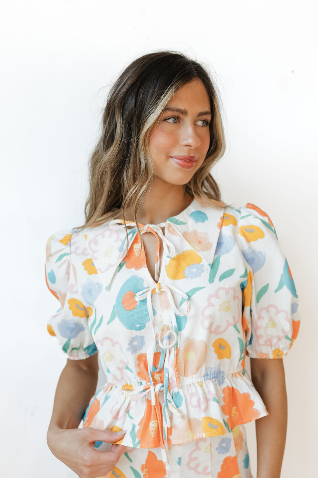 bailey floral blouse