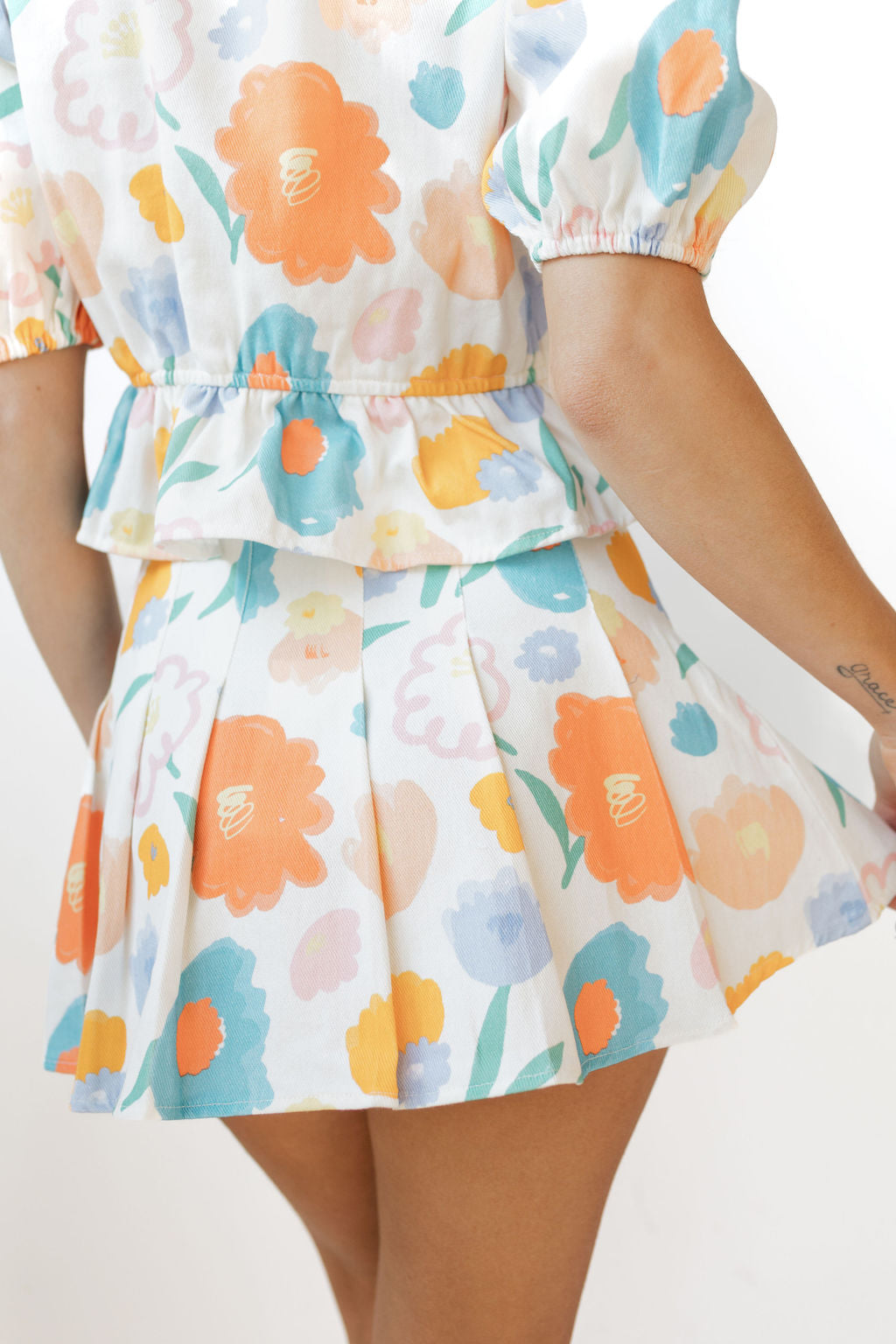 bailey floral skirt