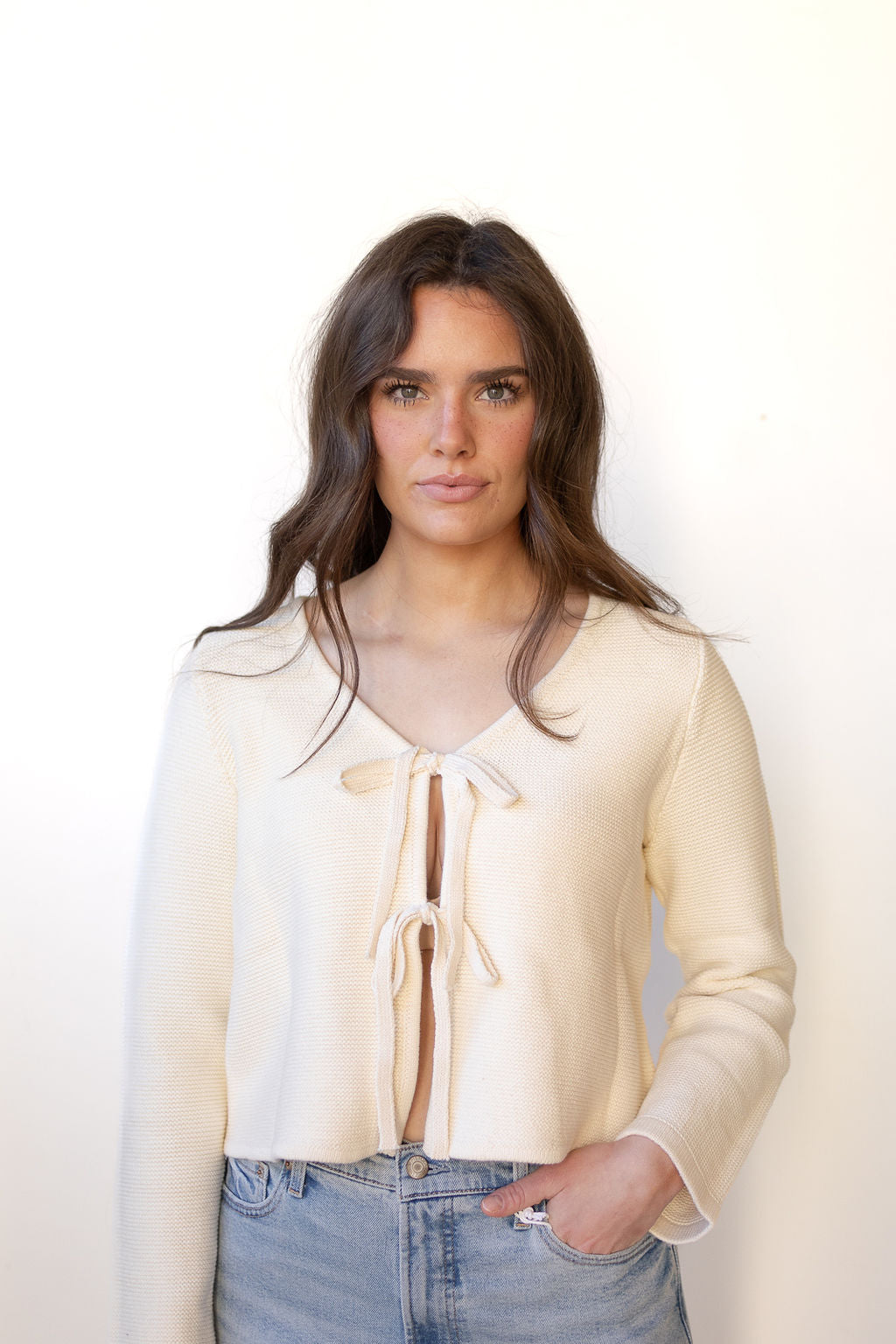 tied with love sweater
