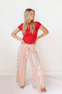 kirby striped wide leg pants