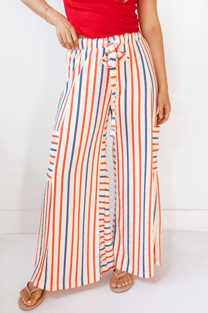 kirby striped wide leg pants
