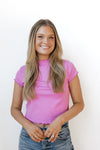 simple ruffle tee