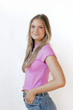 simple ruffle tee