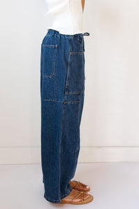 maeva barrel jeans with tie