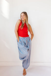 lainey striped balloon pants