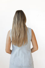 sloane denim vest