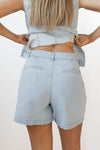 sloane denim shorts