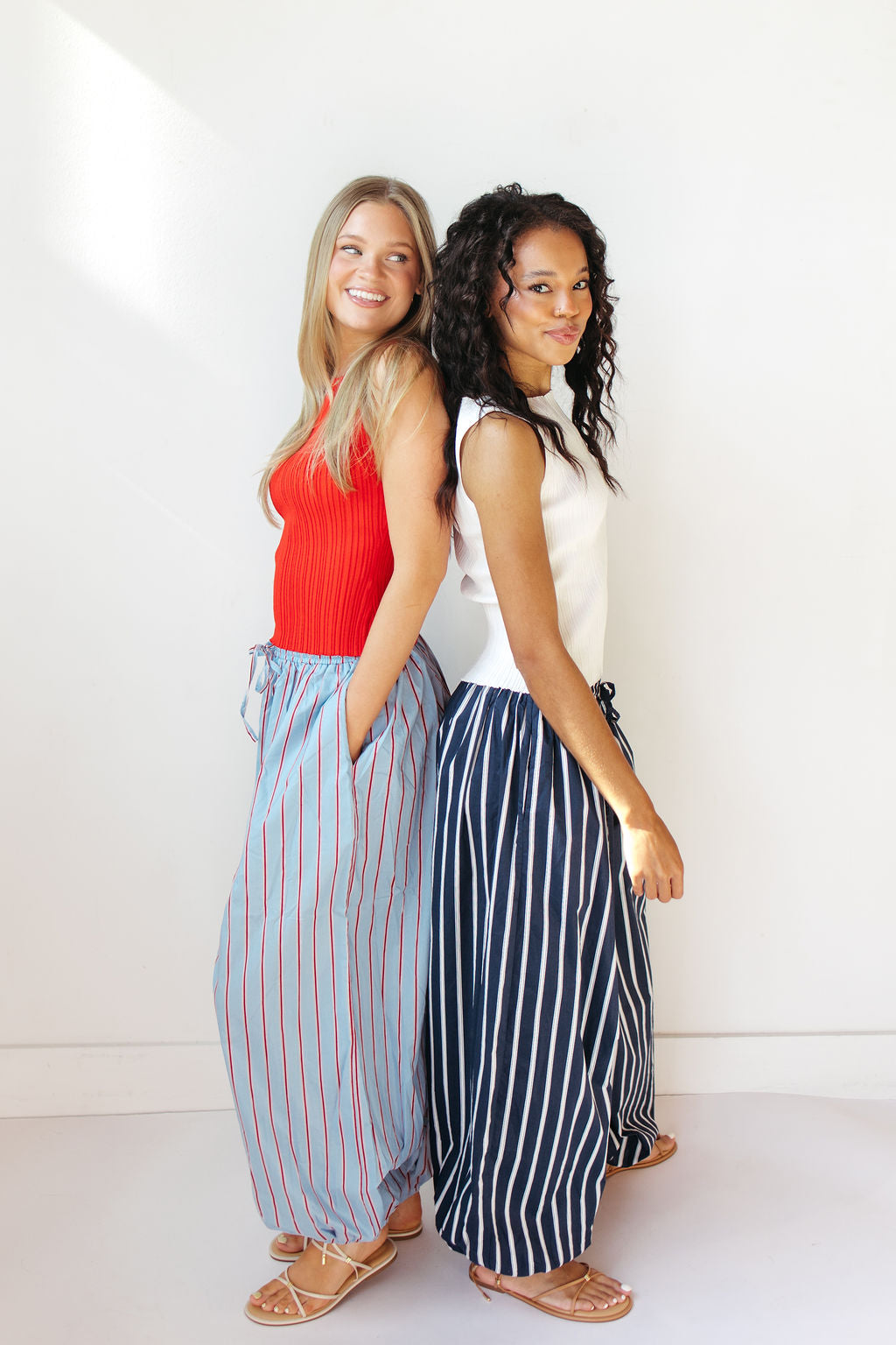 lainey striped balloon pants