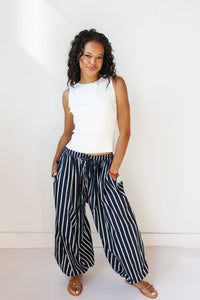 lainey striped balloon pants