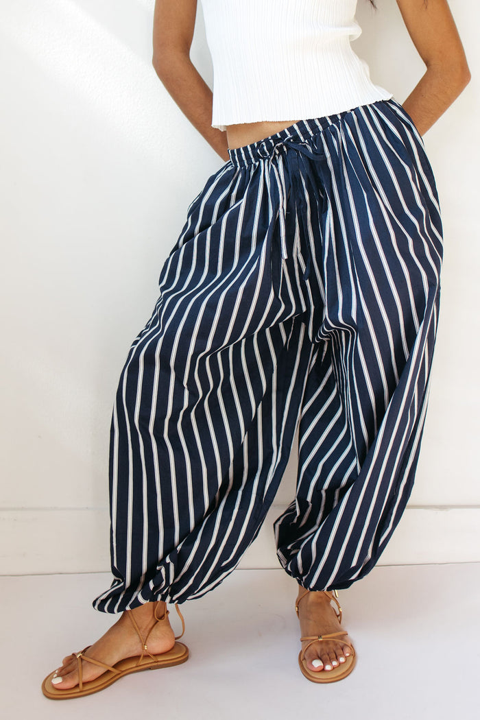 lainey striped balloon pants