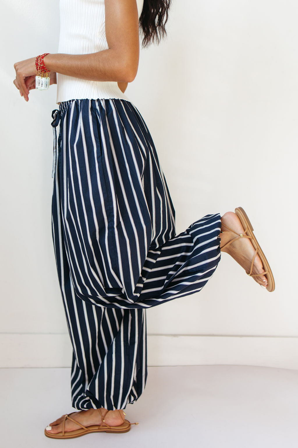 lainey striped balloon pants
