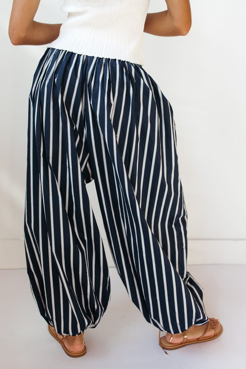 lainey striped balloon pants
