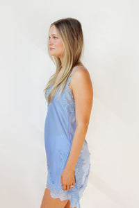 camille asymmetrical hem lace cami