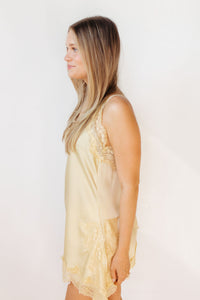 camille asymmetrical hem lace cami