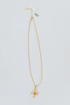 mode, ophelia  cross necklace - brown