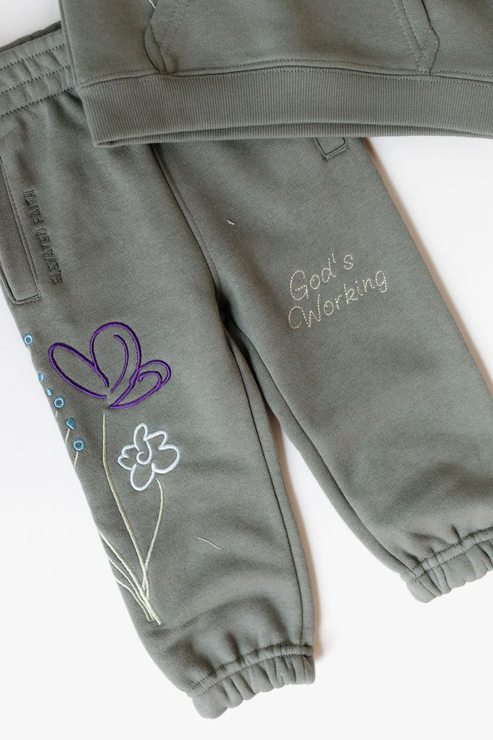 God's still working sweatpants