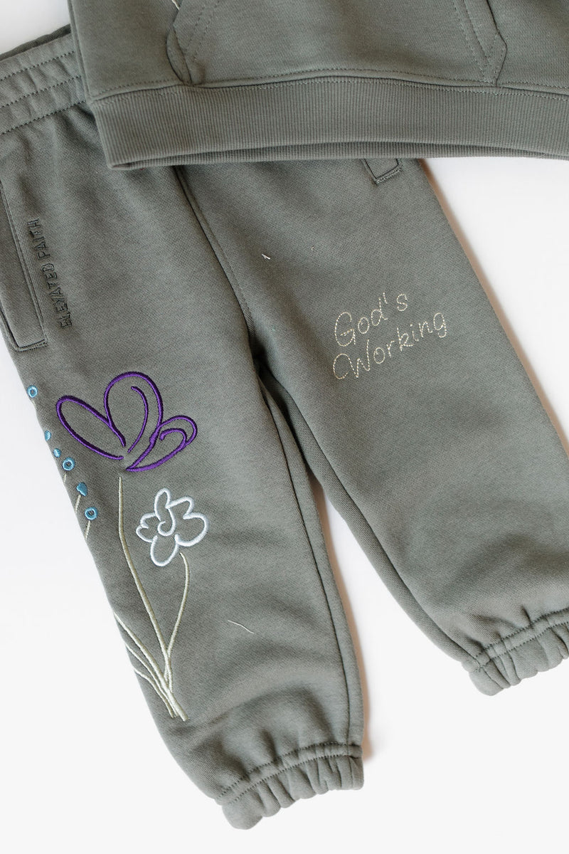 God's still working sweatpants
