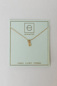 16" necklace gold - respect gold charm