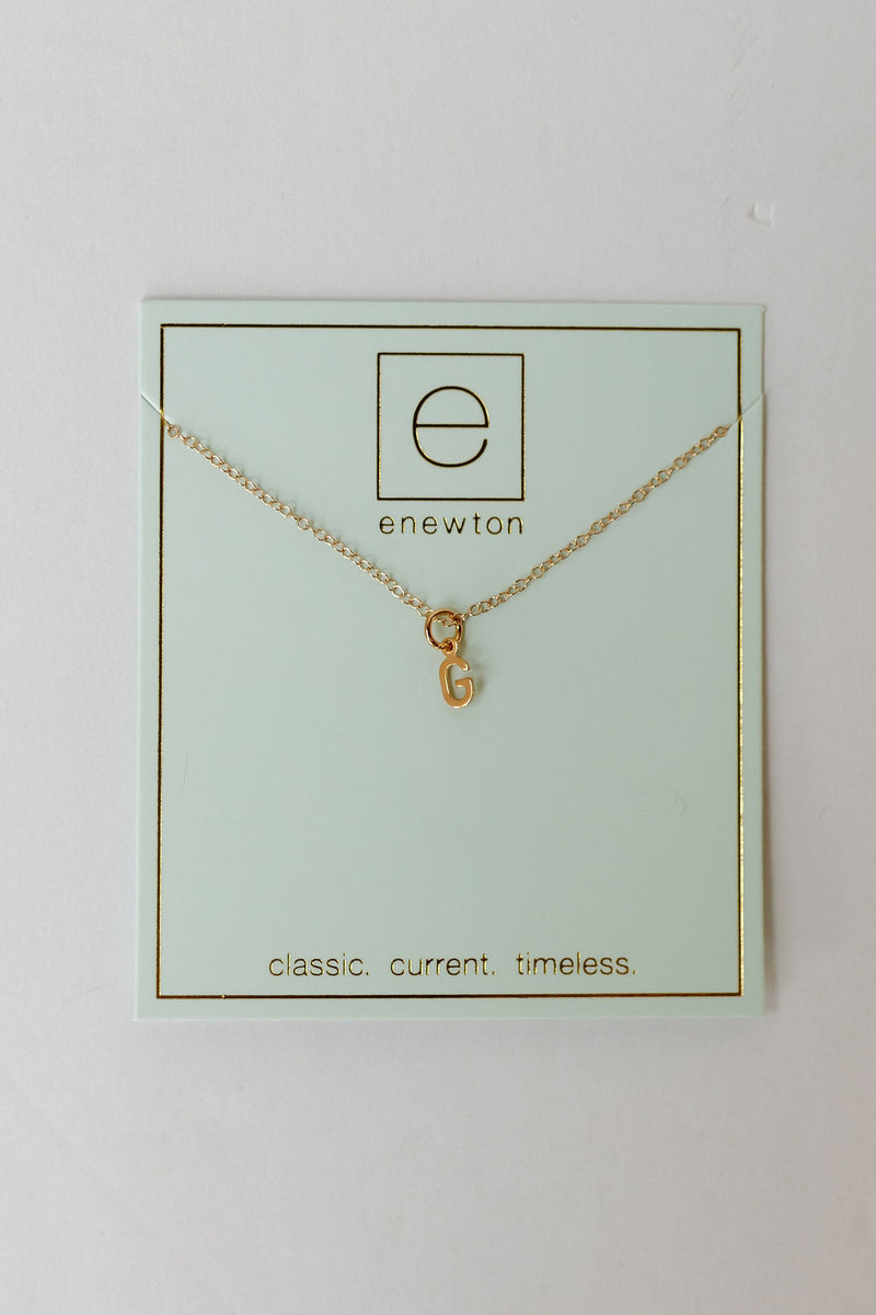 16" necklace gold - respect gold charm