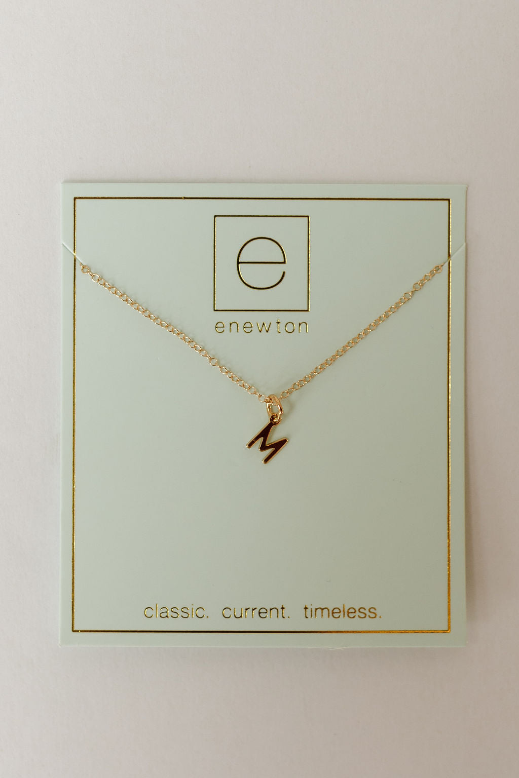 16" necklace gold - respect gold charm