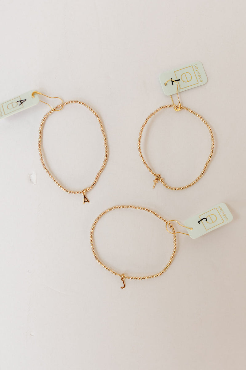 classic gold 2mm bead bracelet - respect gold charm